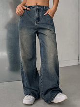 Slant Pocket Wide Leg Jeans